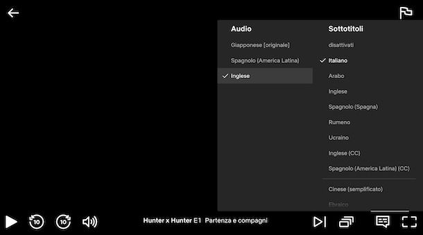 Cambiare lingua su Netflix