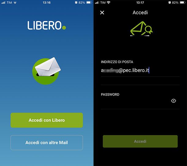 Come attivare casella PEC Libero Mail da smartphone e tablet