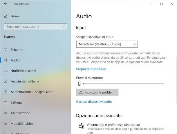 microfono windows 10