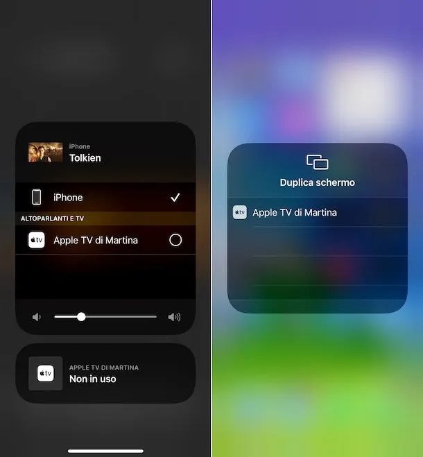 Collegare il telefono con Apple TV