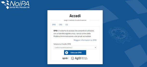 Accesso a NoiPA