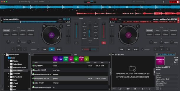 interfaccia VirtualDJ