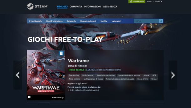 Migliori giochi PC gratis