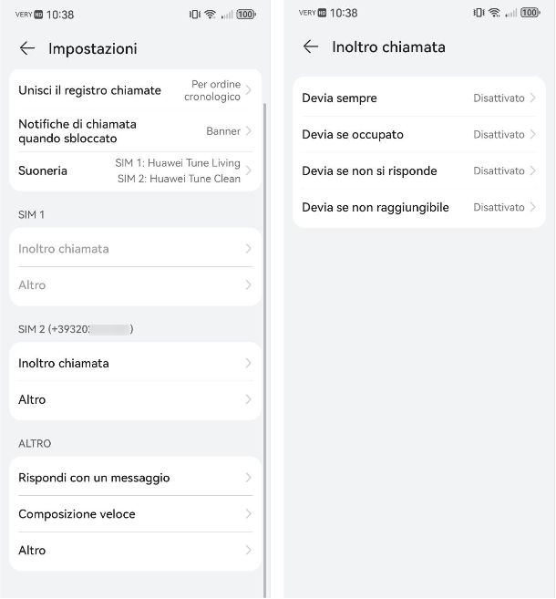 Come deviare le chiamate su Huawei