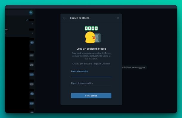 Blocco app Telegram Windows