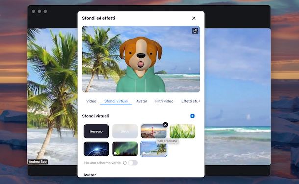 Come mettere uno sfondo virtuale su Zoom