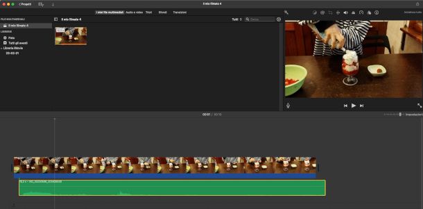 interfaccia iMovie Mac