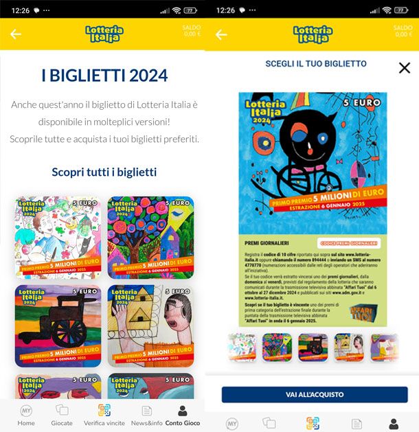 Biglietti Lotteria Italia su My Lotteries