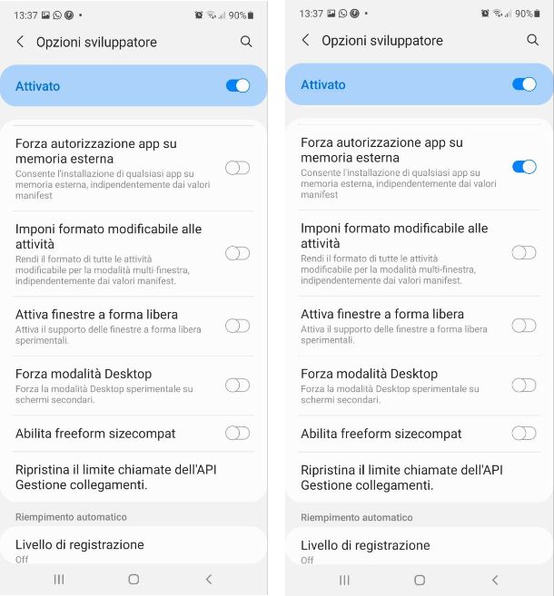 Come spostare app Android su SD Samsung