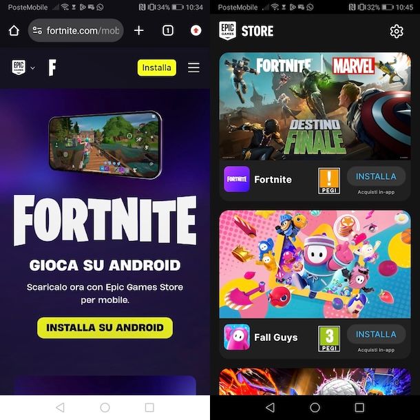 Scaricare Fortnite mobile su Android