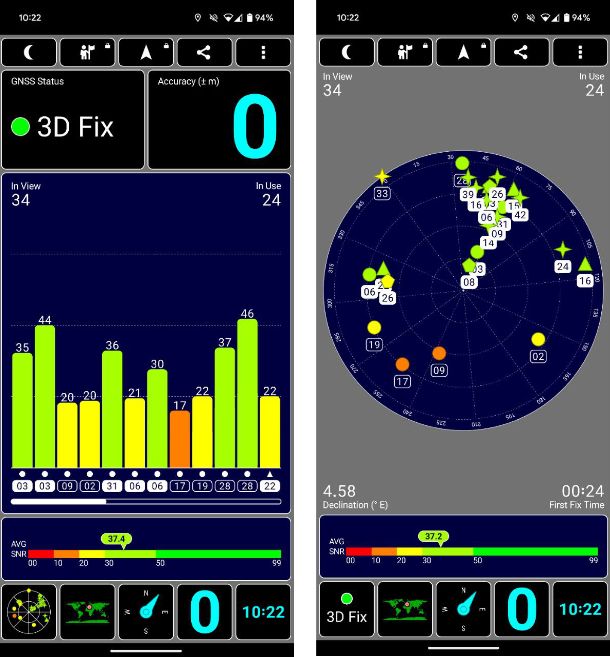 App per testare GPS