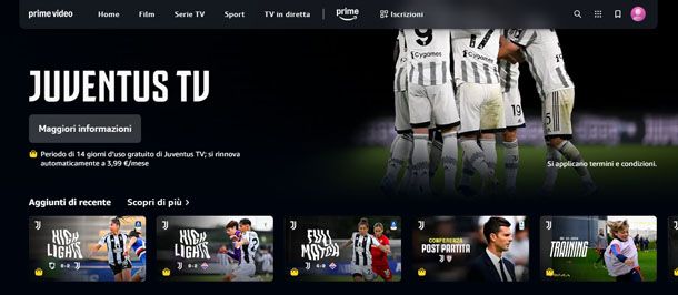 Juventus TV da PC