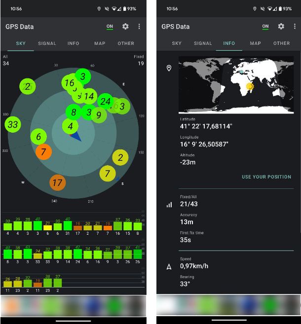 App per testare GPS