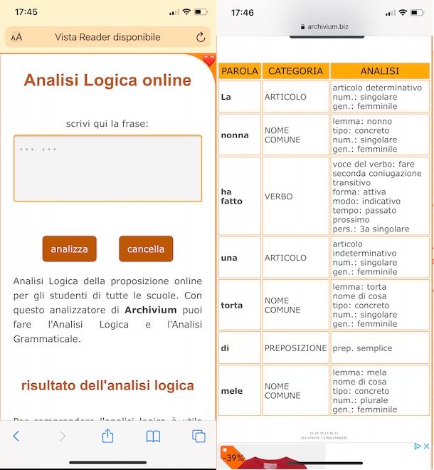 Archivium Analisi logica