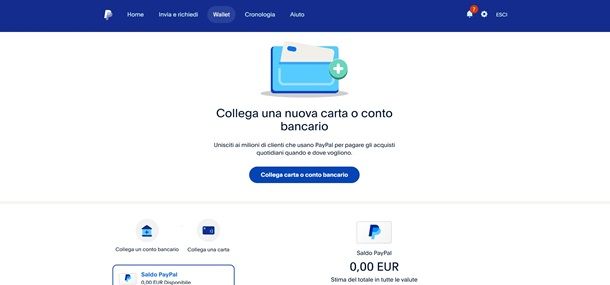 collega conto paypal