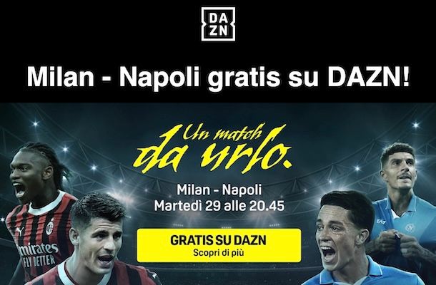 DAZN gratis senza abbonamento