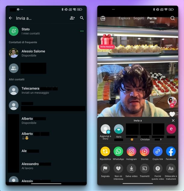 Creare gruppo TikTok WhatsApp Android