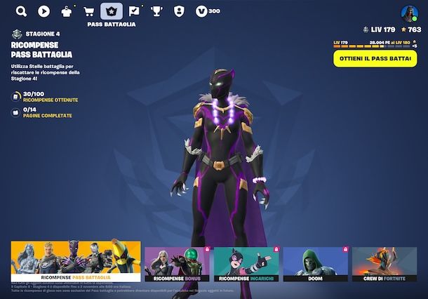 Livello account Fortnite