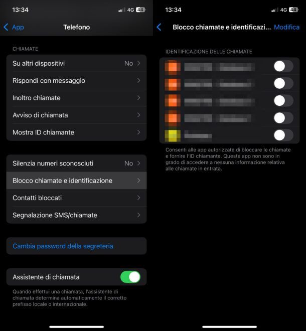 sbloccare chiamate spam iphone