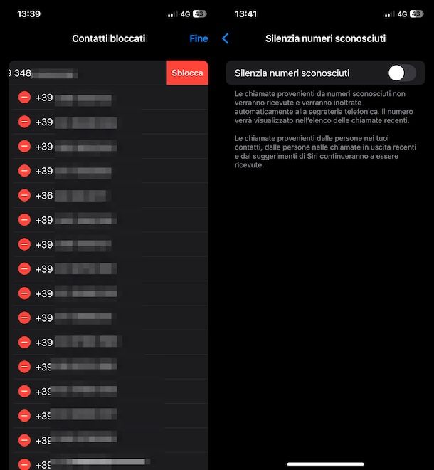 sbloccare contatti personali iphone