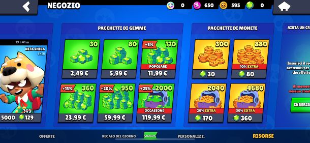 come avere verdoni gratis su Brawl Stars