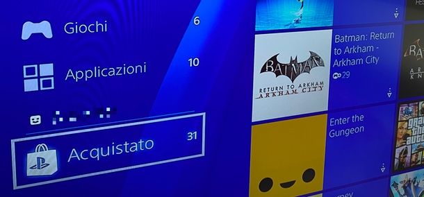 Come reculare un gioco disinstallato PS4