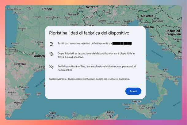 Trova il mio dispositivo