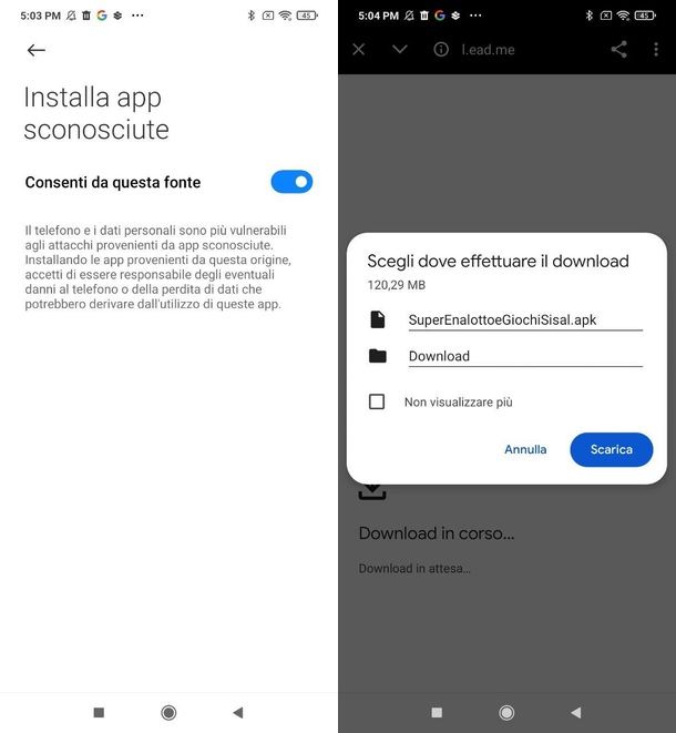 app per giocare SuperEnalotto Android