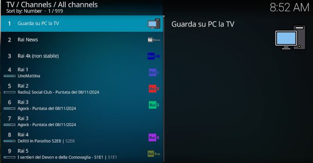 IPTV su Kodi