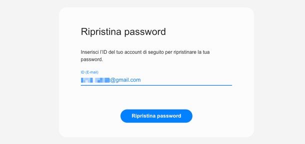 reset password Samsung account