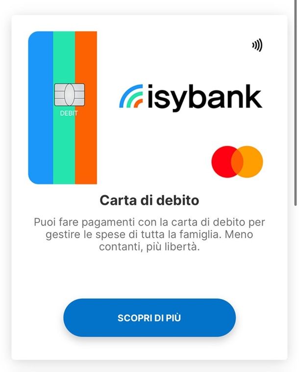 Come ricaricare carta di debito Isybank