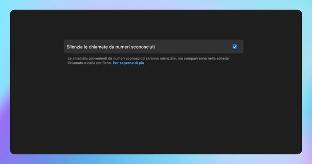 Bloccare chiamate messaggi automaticamente numeri sconosciuti WhatsApp macOS