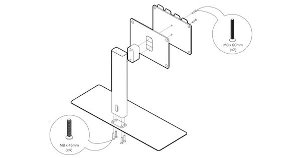 Montare supporto Sky Glass