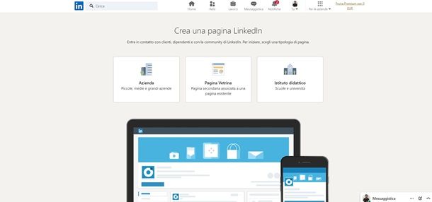 linkedin aziende