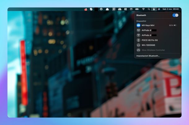 Attivare Bluetooth Mac