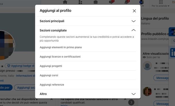 Come aggiungere certificazioni LinkedIn
