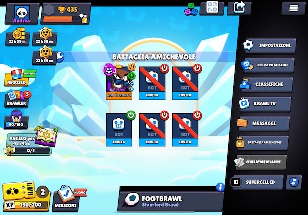 Fare 1v1 su Brawl Stars