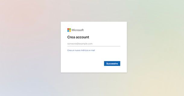 Come creare un nuovo account Microsoft