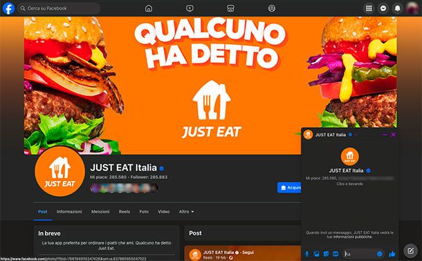 Come parlare con l'operatore Just Eat via social networkCome parlare con l'operatore Just Eat via social network