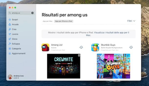 Scaricare app iPad su Mac