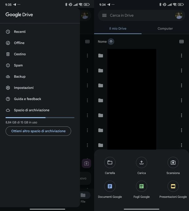 Sincronizzare Google Drive Android