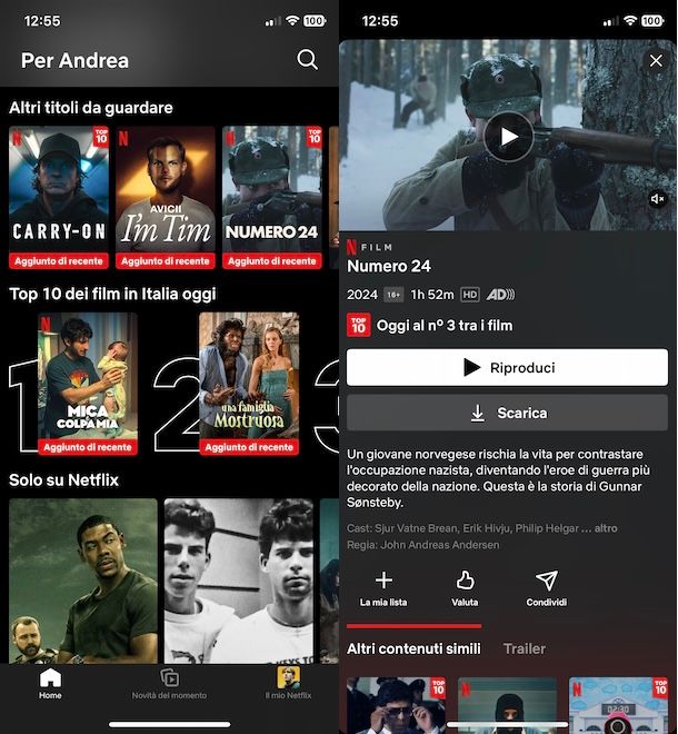 Film su Netflix