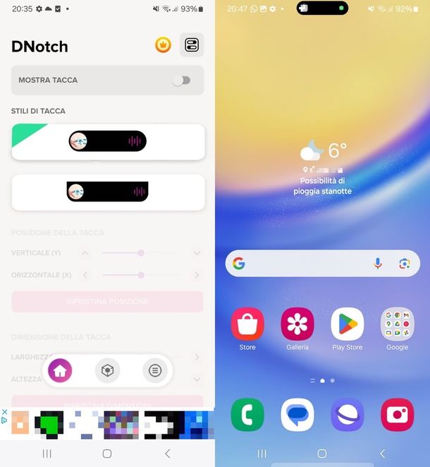 Dynamic Bar DNotch app android 