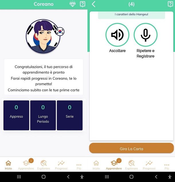App per imparare coreano