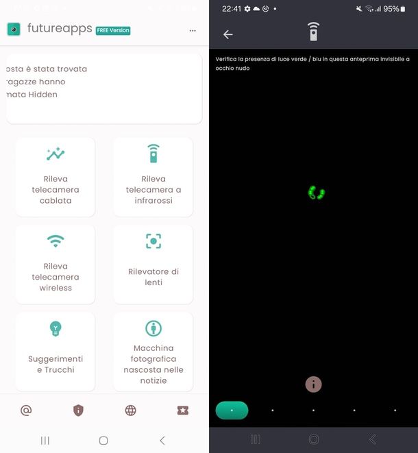 rilevatore telecamera nascosta app Android