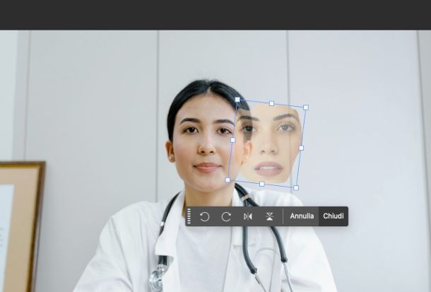 utilizzo strumento di trasformazione su Photoshop