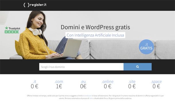 dominio gratis register