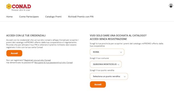 sito catalogo Conad