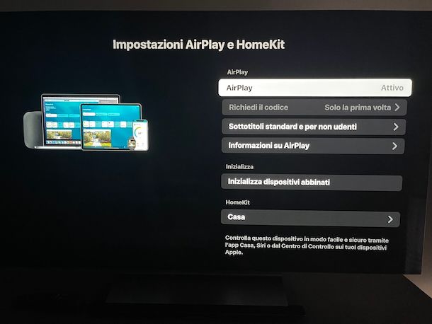 Attivare AirPlay su TV LG