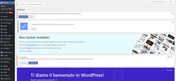 bacheca WordPress